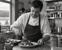 Illustrative photograph of a chef at work