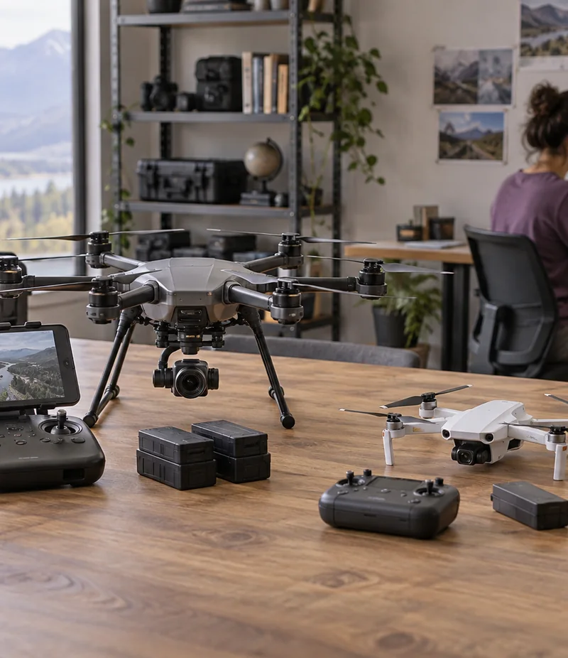 A distinct fictional drones category composition