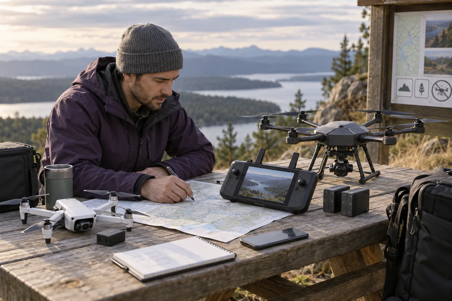 Plan the flight before packing the drone: The kit, the location and the operating rules need separate checks. A compact airframe does not make every place suitable for flight.