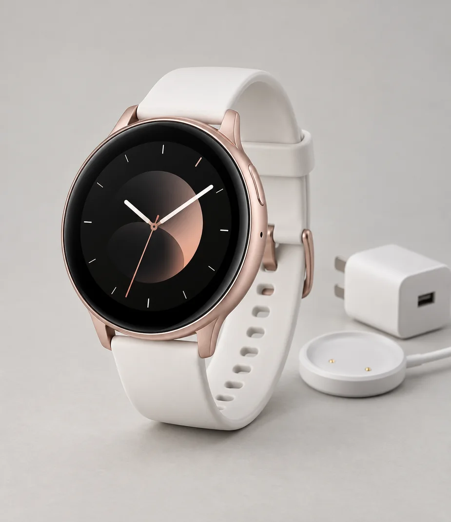 Trace Loop 2 38 Rose White Silicone