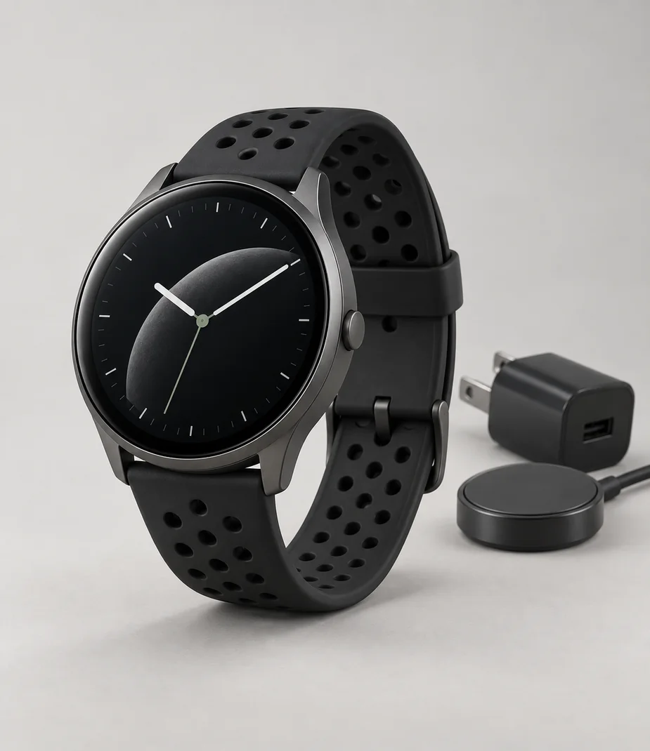 Trace Loop 4 Motion 42 Graphite Perforated Black
