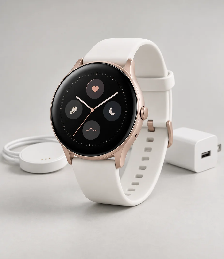 Trace Loop 5 42 Rose White Silicone