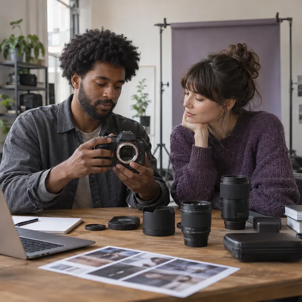 A weekend camera test: A small studio wants to explore a different focal length before making a purchase. The team checks the body mount, the supplied lens and its widest aperture. A one-month example term is a cost comparison, not a promise of a daily rate.