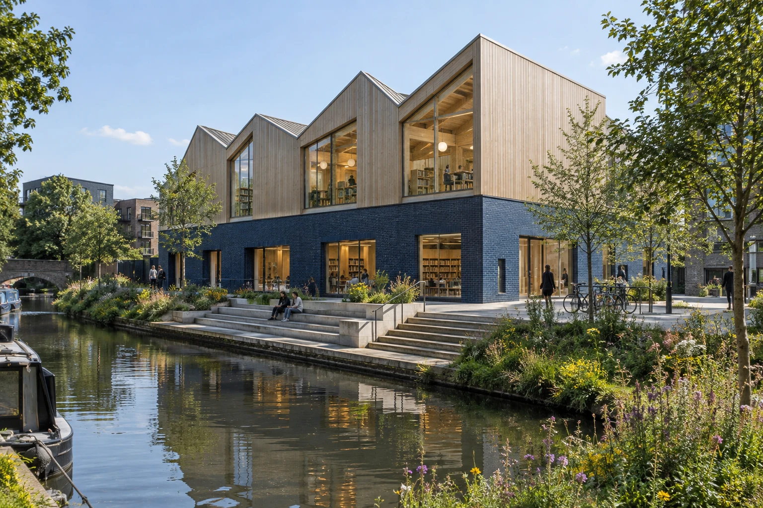 Canal Library, a fictional civic project
