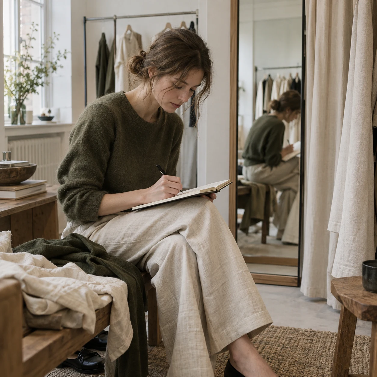 The fitting-room notebook