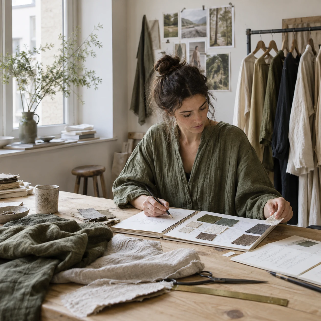 Taking stock at the studio table