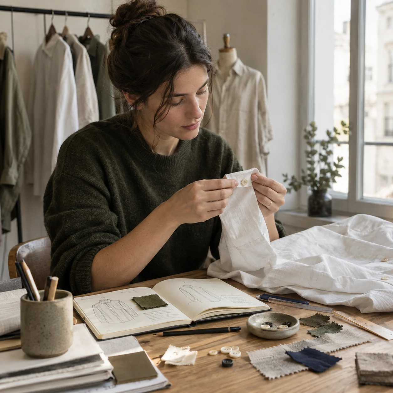 The small details that finish a shirt