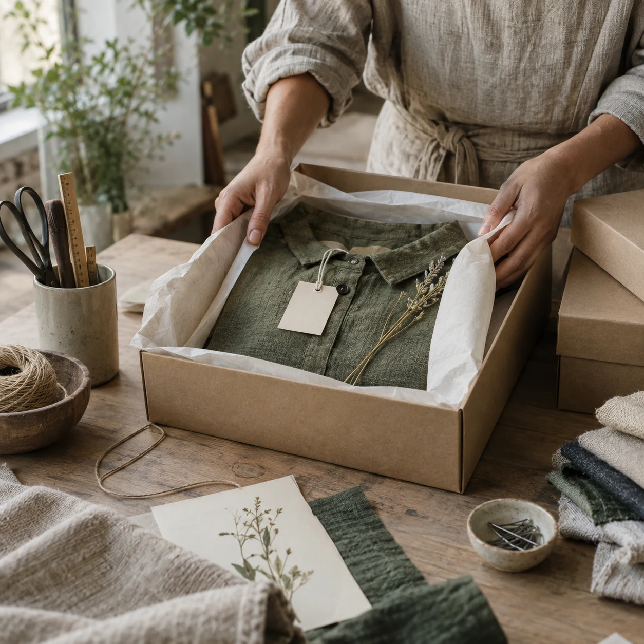 The packaging · original editorial image