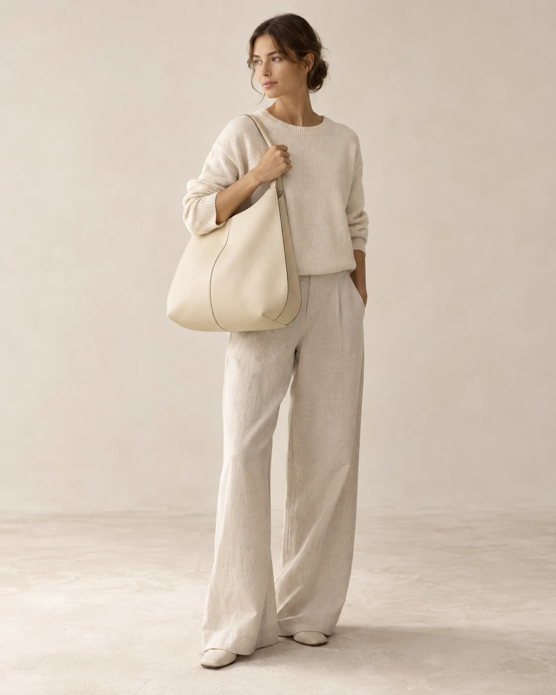 Aster Carry Bag in Ecru