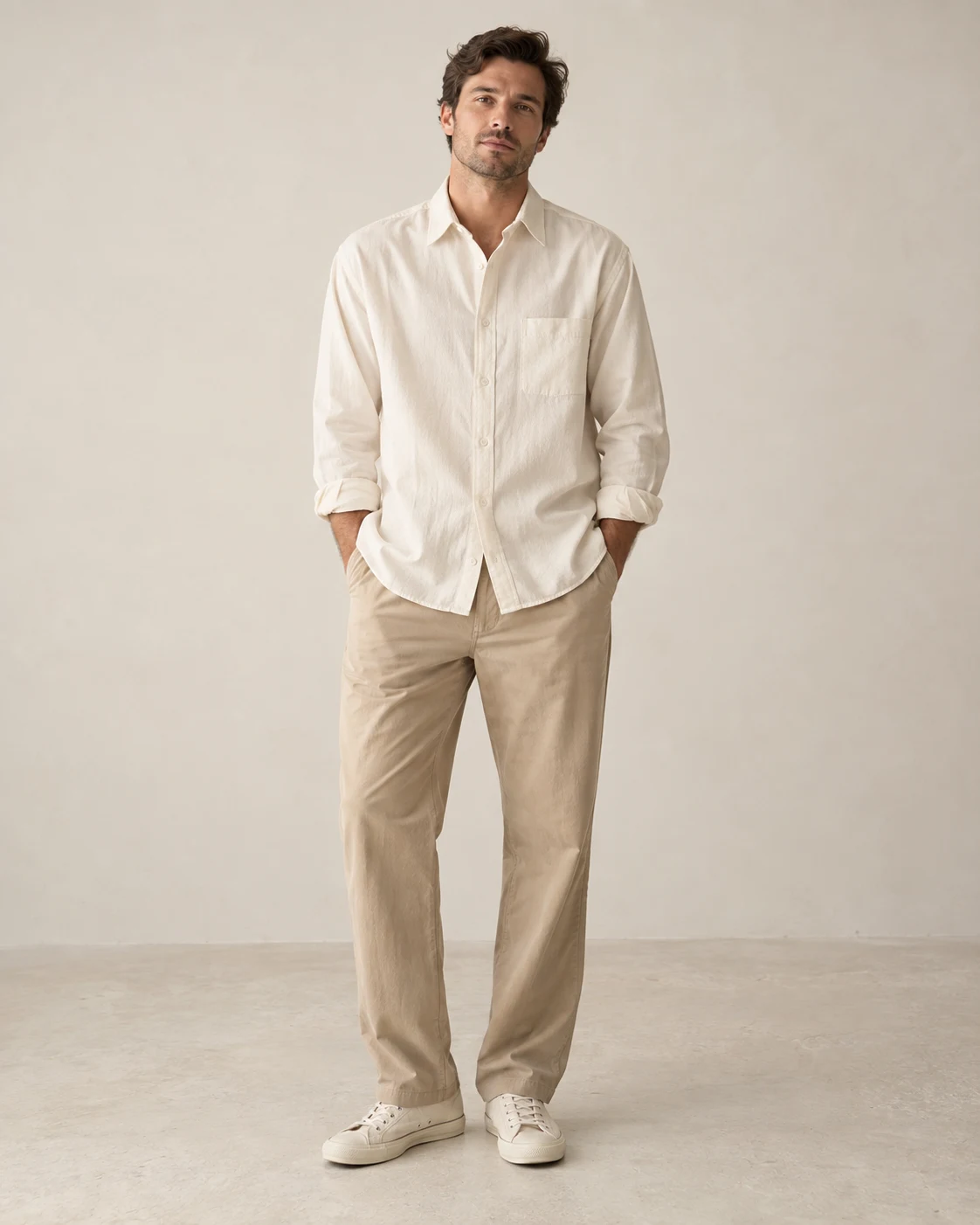 Grove Everyday Shirt in Ecru