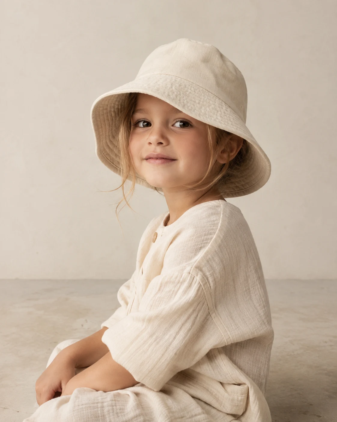 Cale Day Hat in Ecru