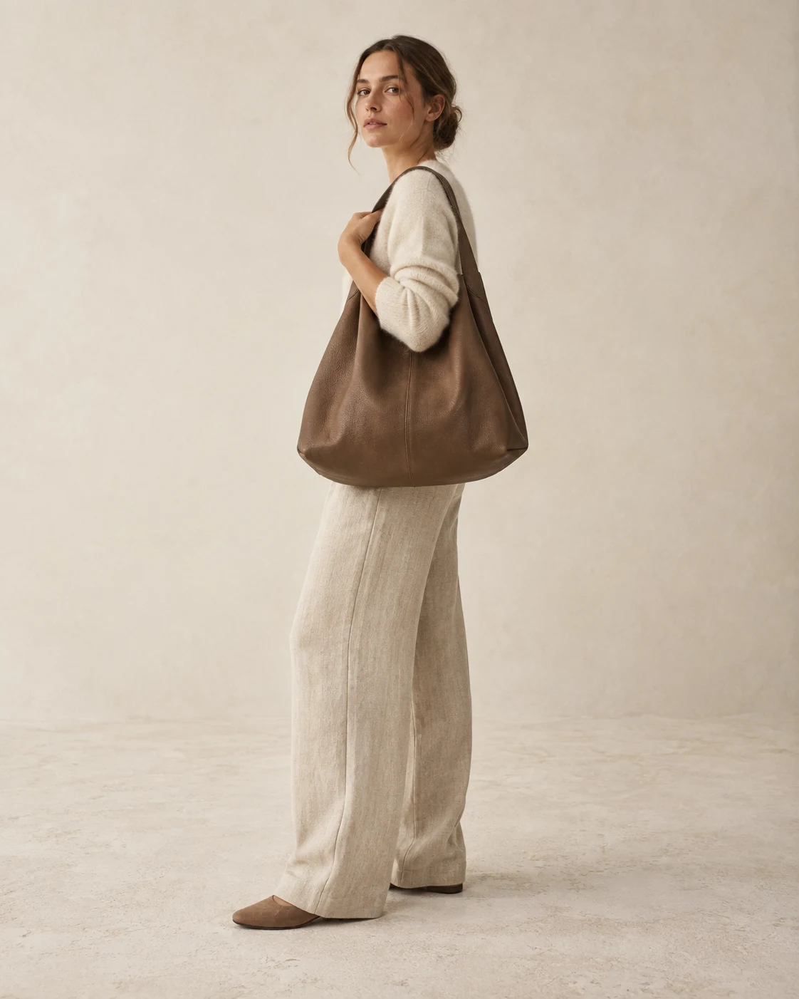 Clay Carry Bag in Bark