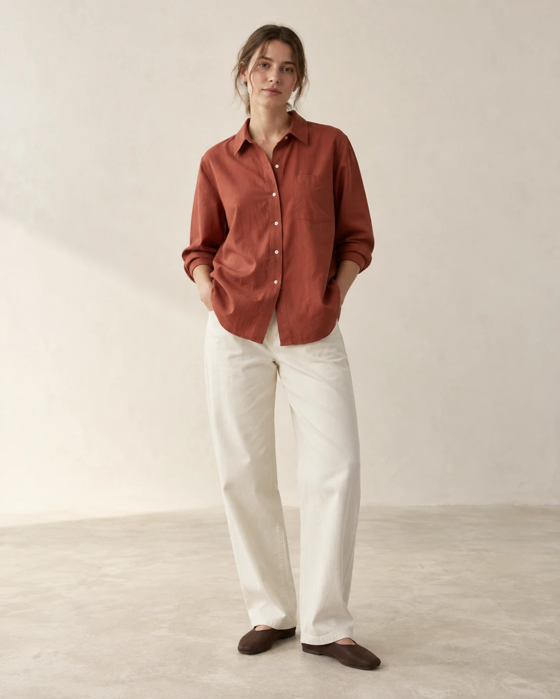 Venn Everyday Shirt in Brick