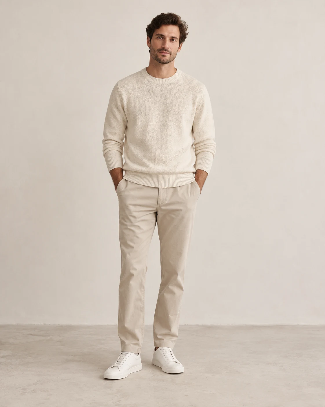 Upton Quiet Knit in Chalk