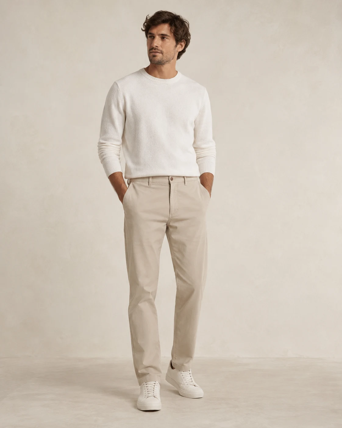Zenn Easy Trouser in Oat