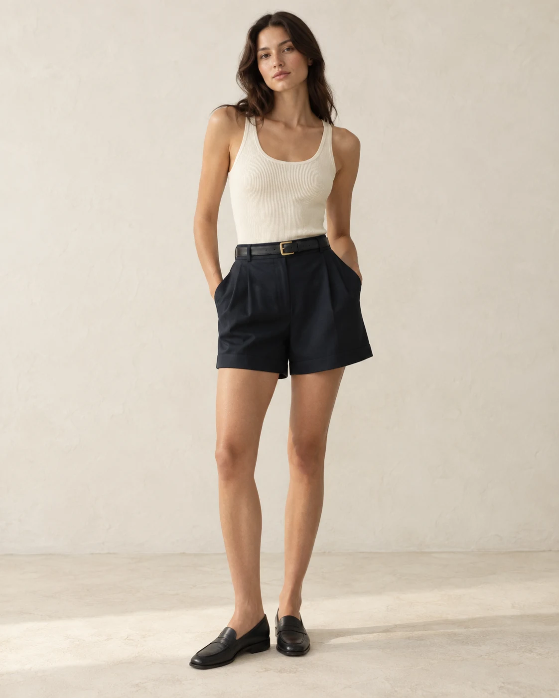 Iris Day Shorts in Ink